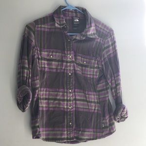 Cute burgundy north flannel